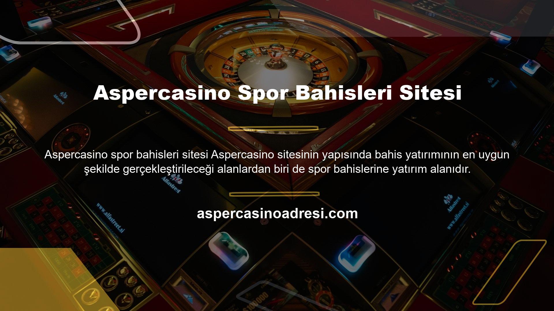 Casino oyunları gibi spor oyunları da bahis tutkunlarını heyecanlandırır