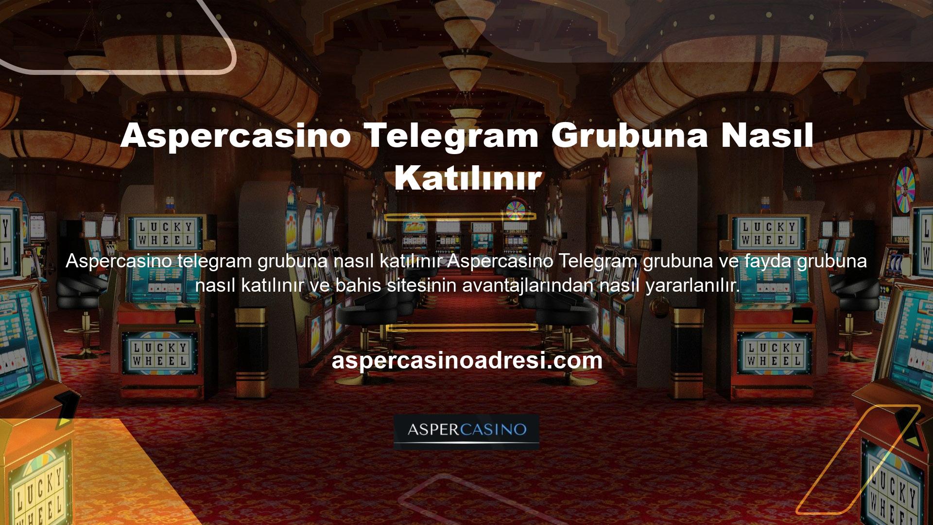 Bir casino sitesi için Telegram grubuna katılmak için yapmanız gerekenler çok basit